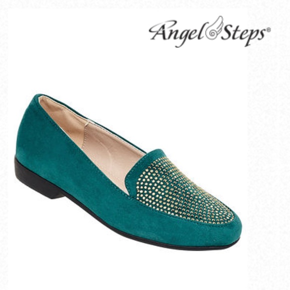 Angel Steps Wide Width Embellished Loafers - Picture 1 of 10